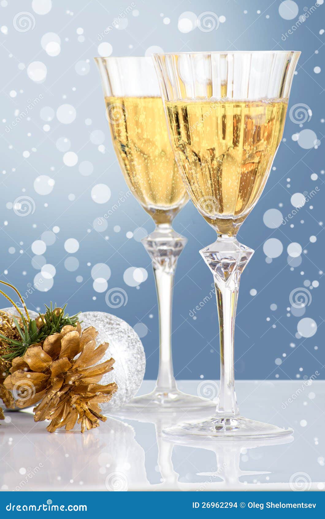 Glasses of vine. stock photo. Image of happy, pinecone 26962294