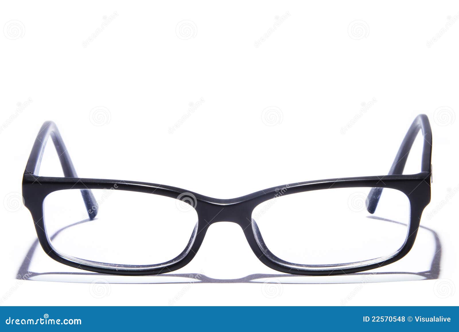 glasses on white