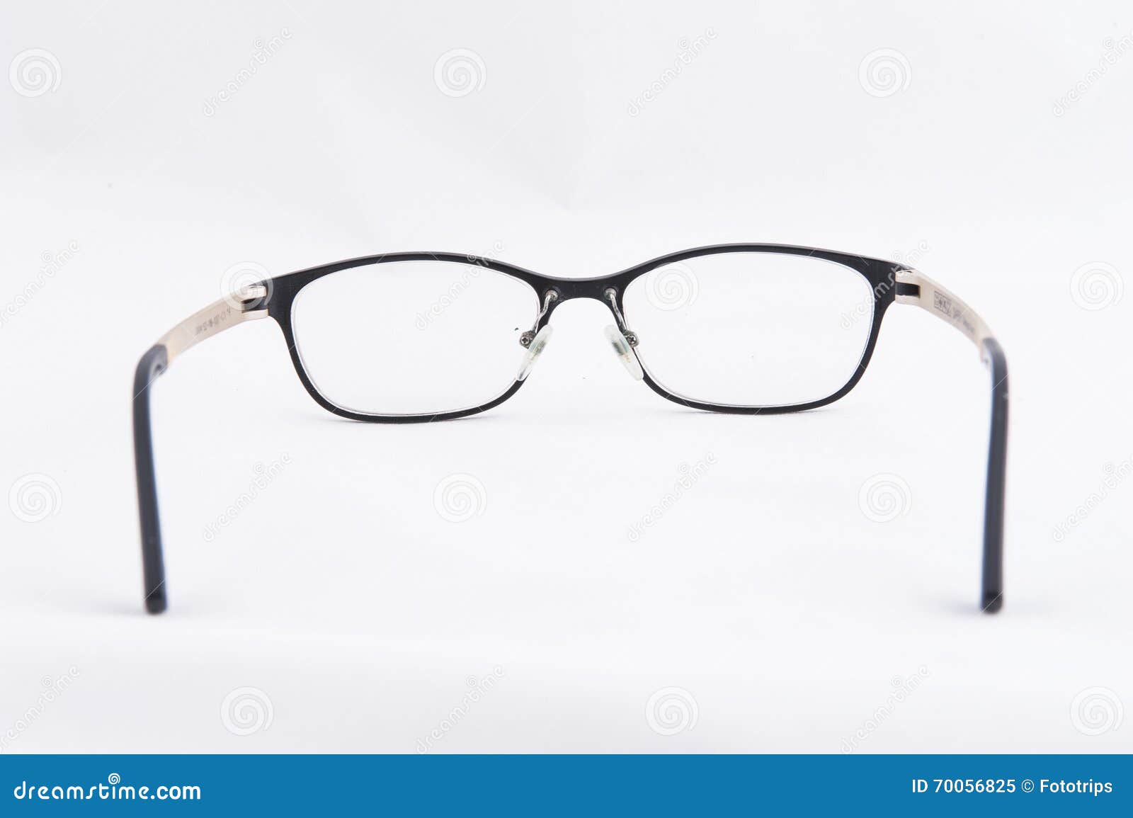 Glasses on White Background Stock Image - Image of accessory, frame ...