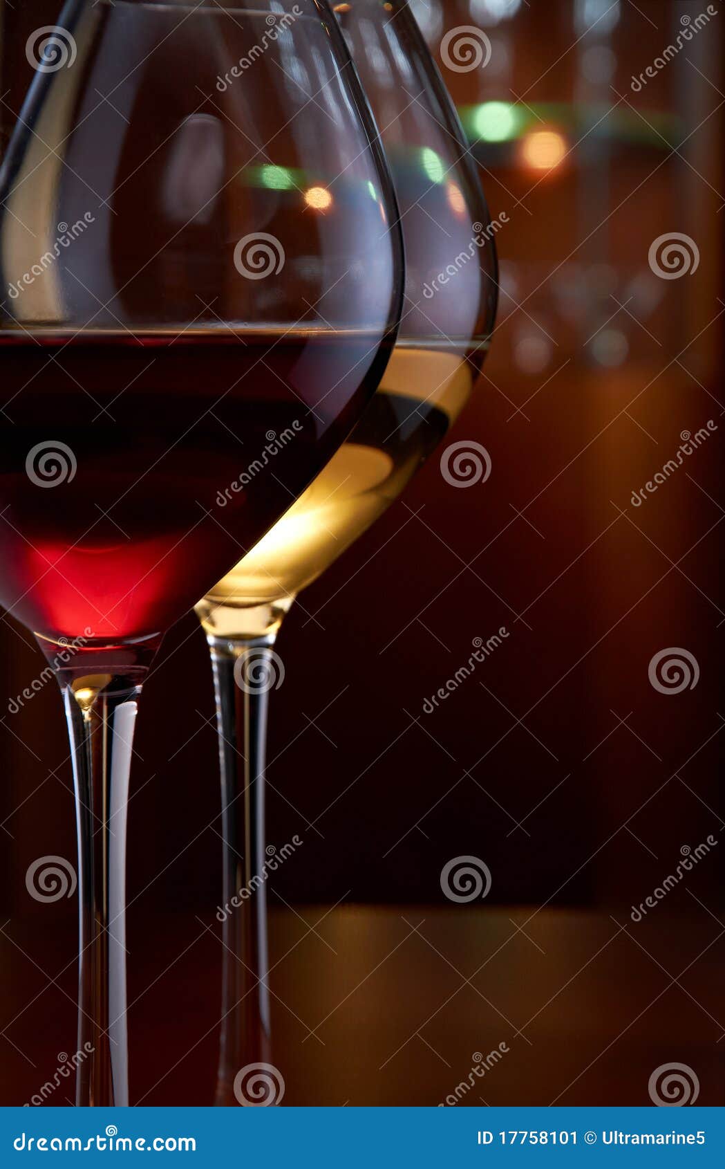 Glasses of wine in a bar stock image. Image of drink 17758101