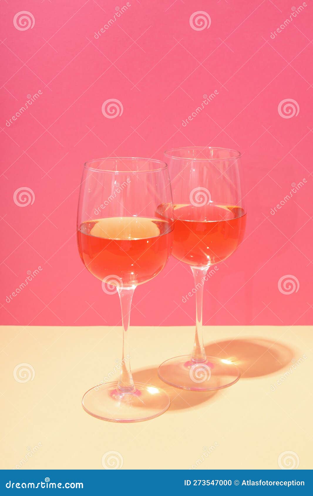 Glasses of Wine, Delicious Alcohol Drink in Glasses Stock Photo Image