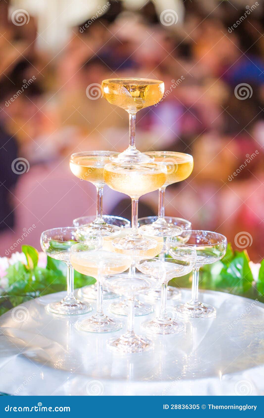 Glasses of Wine in Wedding Ceremony Stock Image Image of cork, fizz