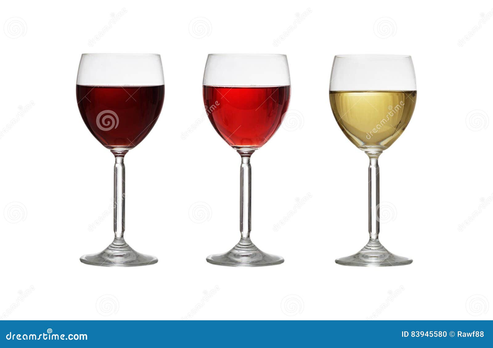 Glasses of Wine on White Background Stock Photo Image of close