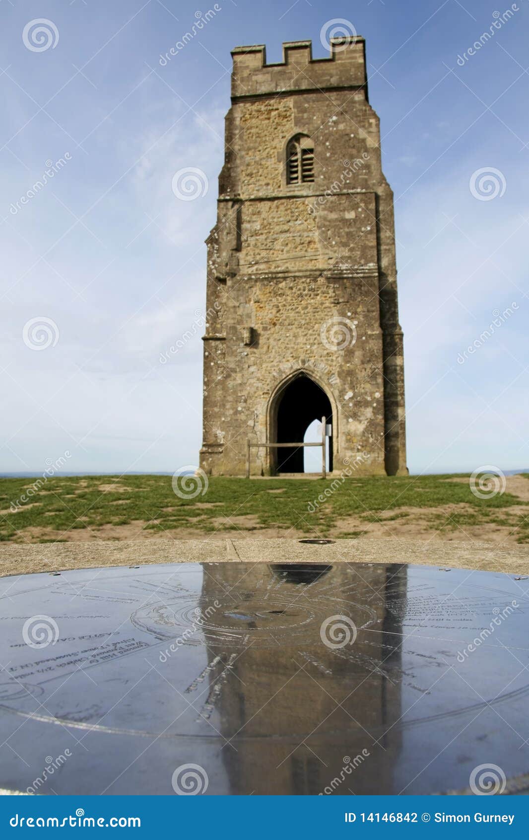 glastonbury tor church ruins somerset