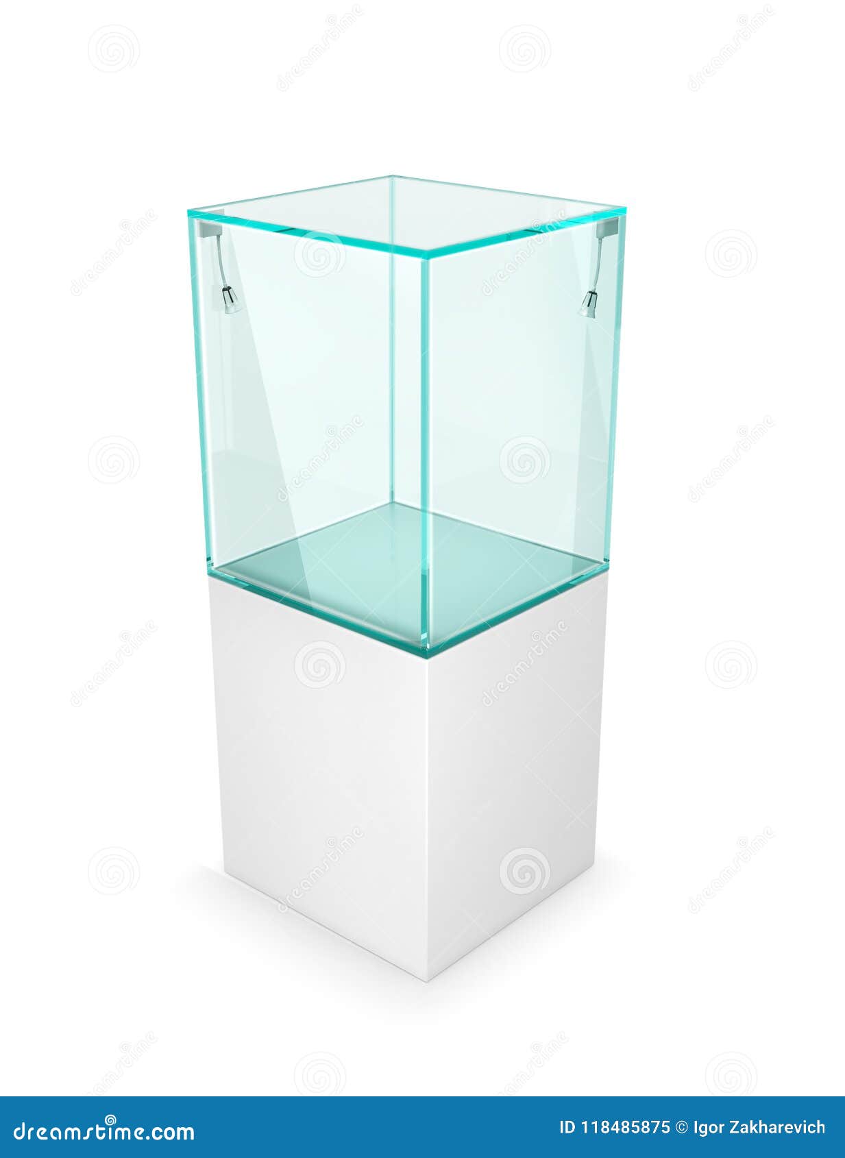 Glaswurfel Auf Sockel Stock Abbildung Illustration Von Sockel