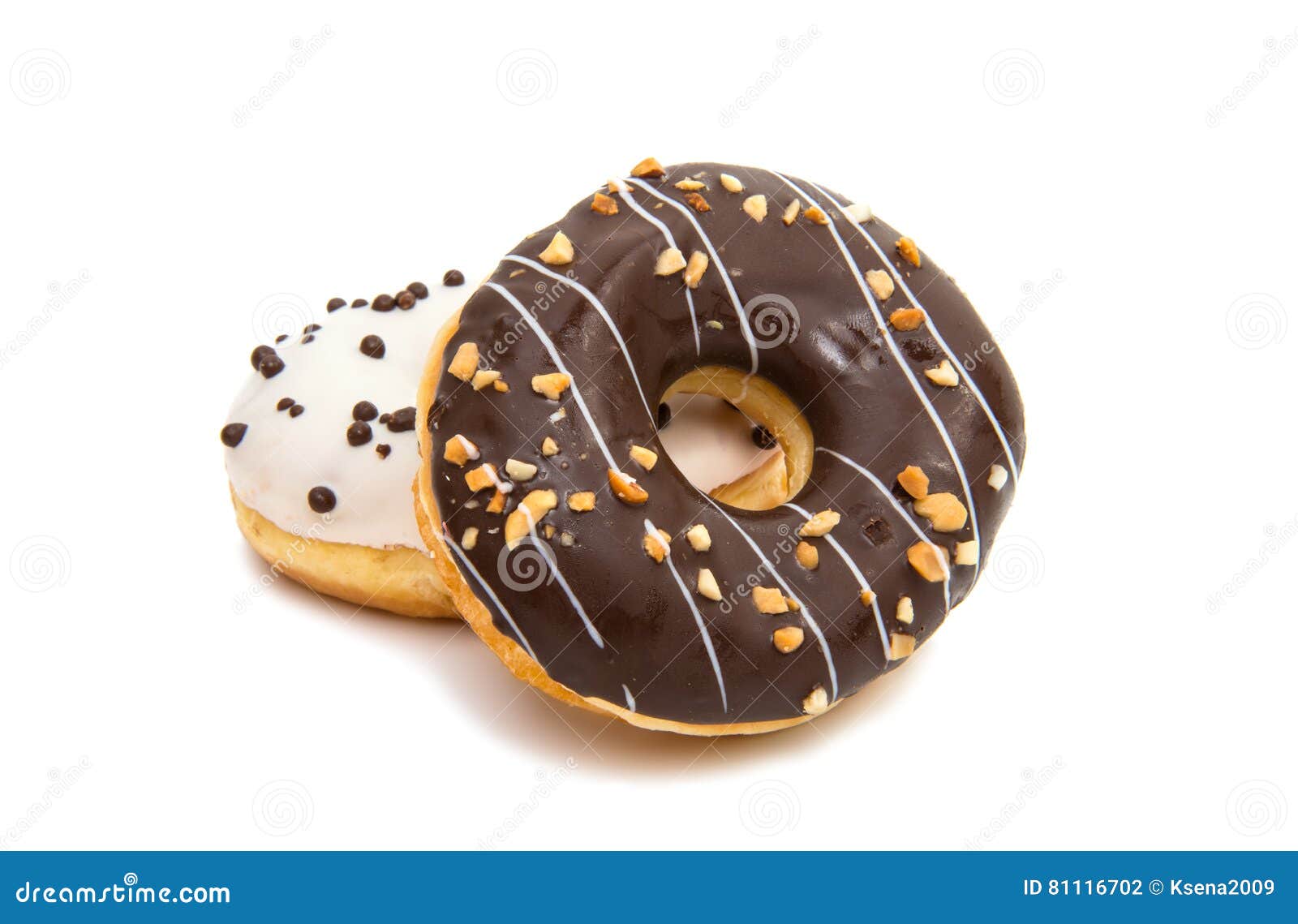 Glazed donuts stock photo. Image of junk, food, isolated 81116702