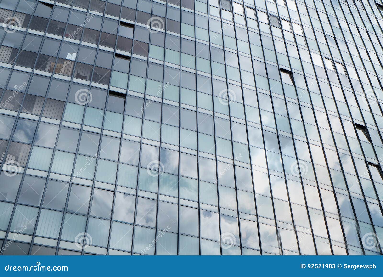 Glazed Facade of a Building Stock Image Image of facade, mirror 92521983