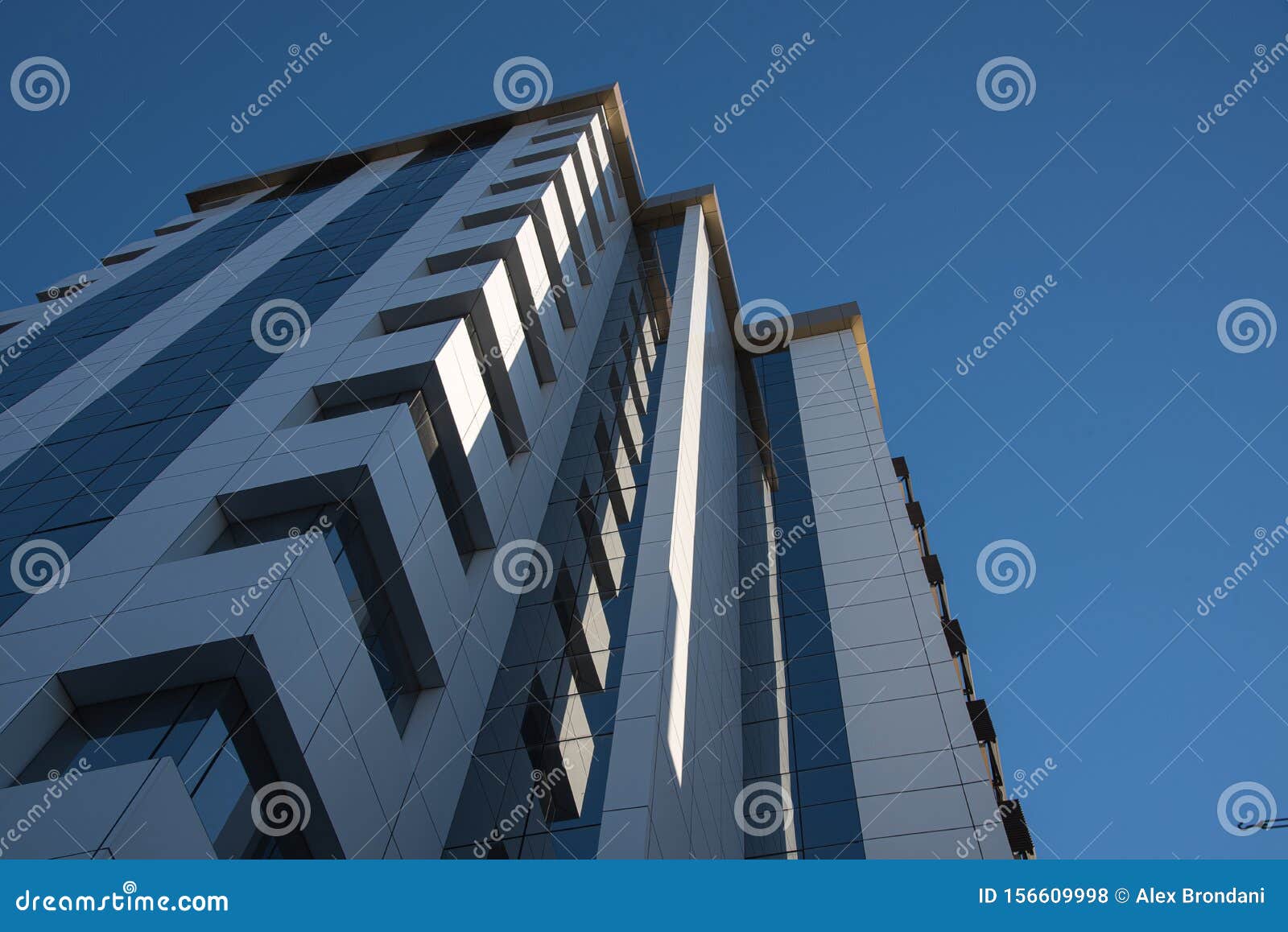 the glazed faÃÂ§ade of the residential building 07