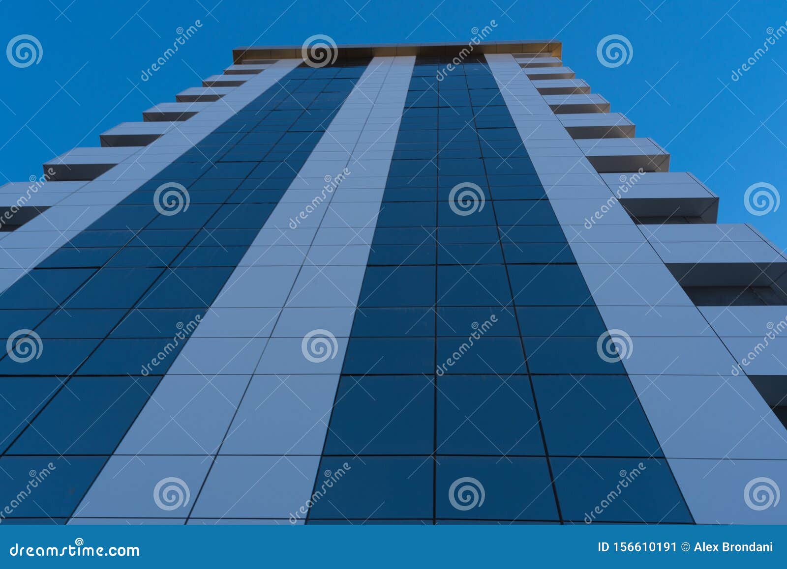 the glazed faÃÂ§ade of the residential building 10