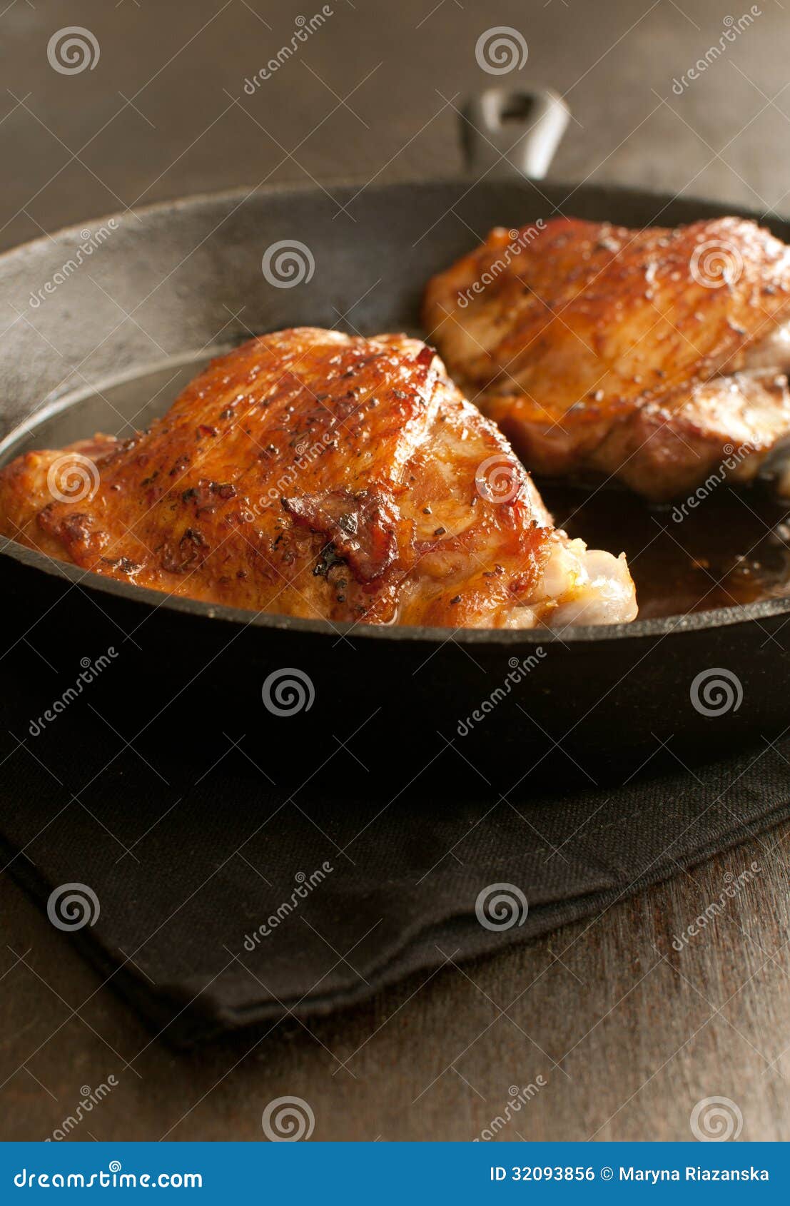 Glazed Fried Chicken or Turkey Stock Photo Image of breast, chicken