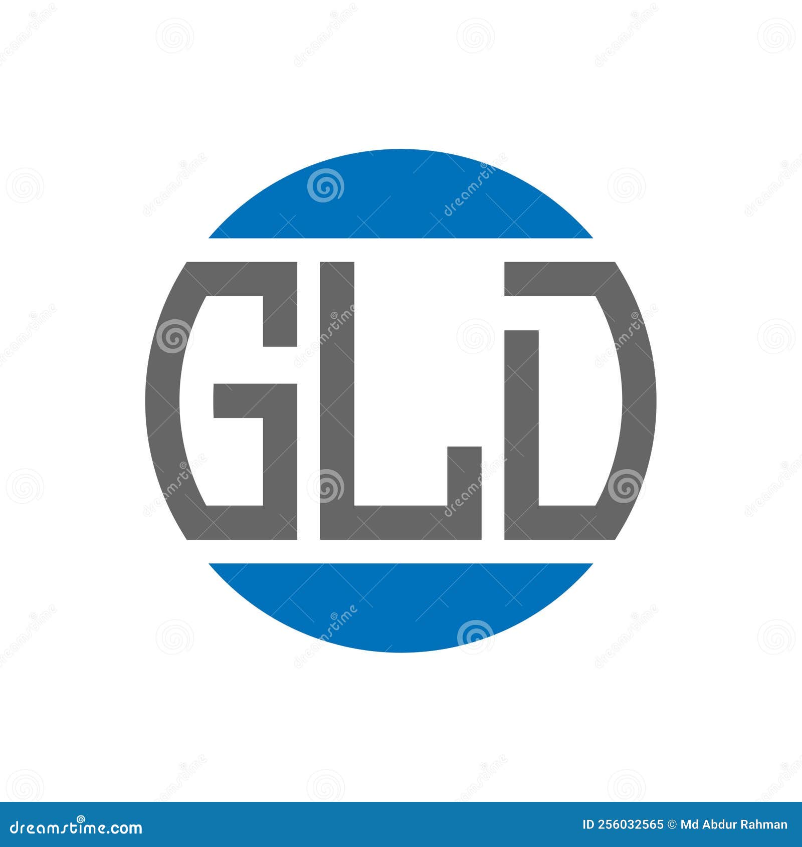GLD Letter Logo Design on White Background. GLD Creative Initials