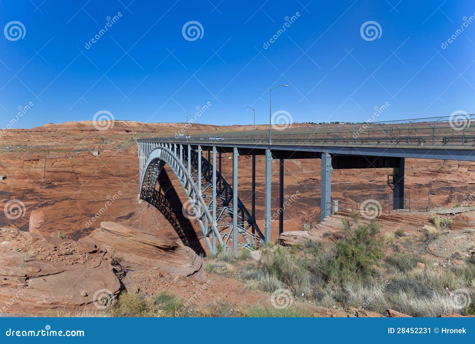 Glen Canyon Bridge stock image. Image of construction 28452231