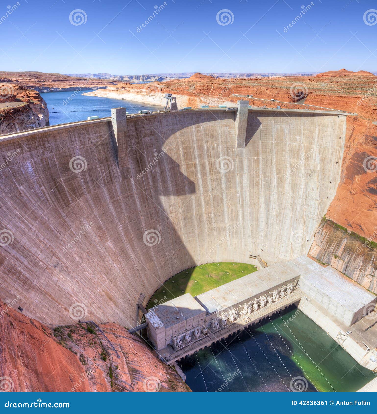 Glen Canyon Dam immagine stock. Immagine di acqua, diga - 42836361