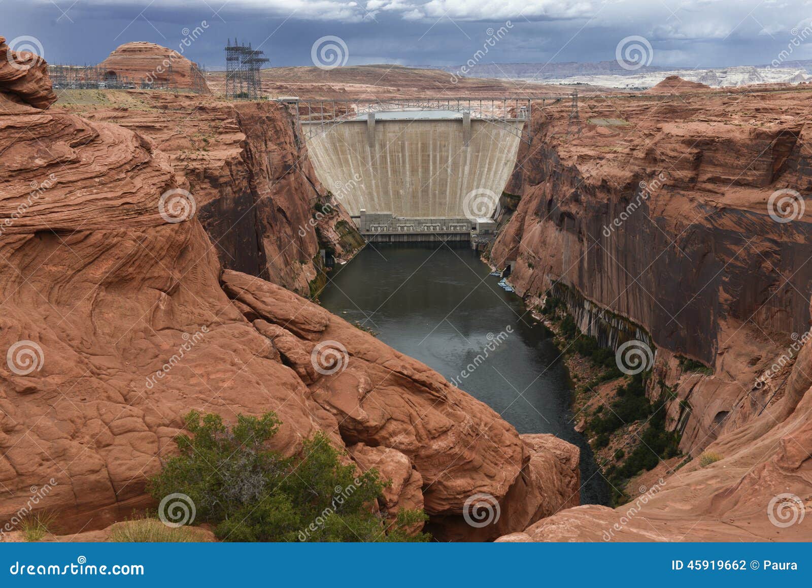 Glen Canyon Dam stock foto. Image of binnen, installatie - 45919662