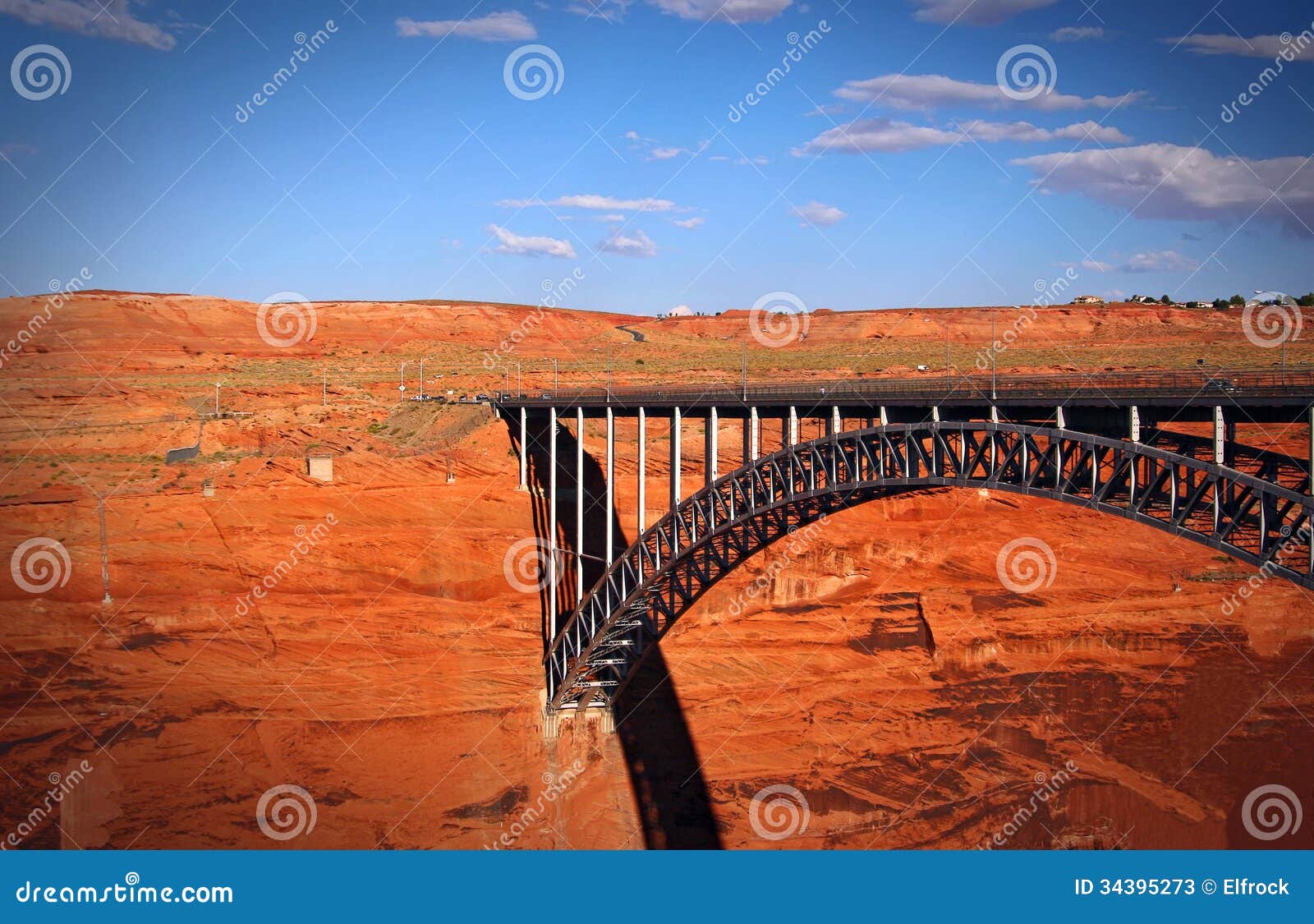 Glen Canyon Dam Bridge stock image. Image of famous, river - 34395273