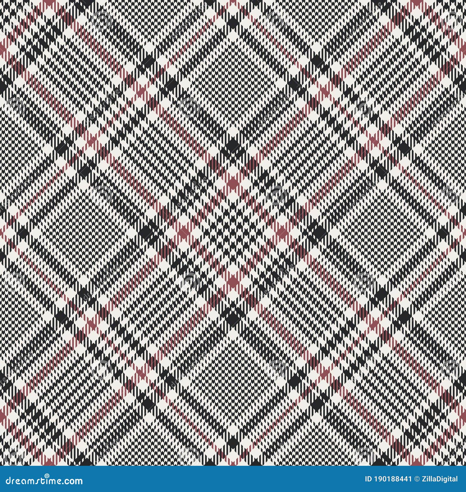 Glen plaid houndstooth pattern Royalty Free Vector Image