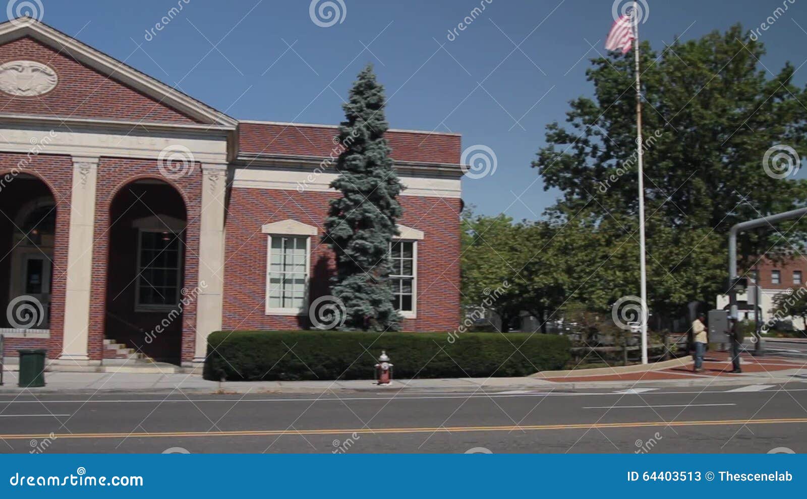 Glen Cove Post Office (2 Av 6) Stock Video Video av ruta, kuvert