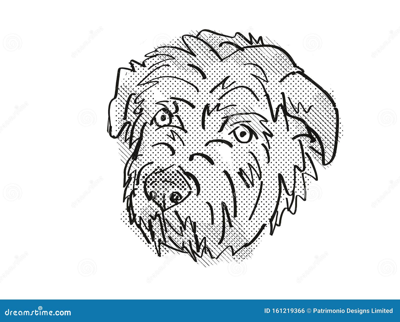 Glen Of Imaal Terrier Dog Breed Cartoon Retro Drawing Stock Illustration Illustration Of Hound Imaal 161219366
