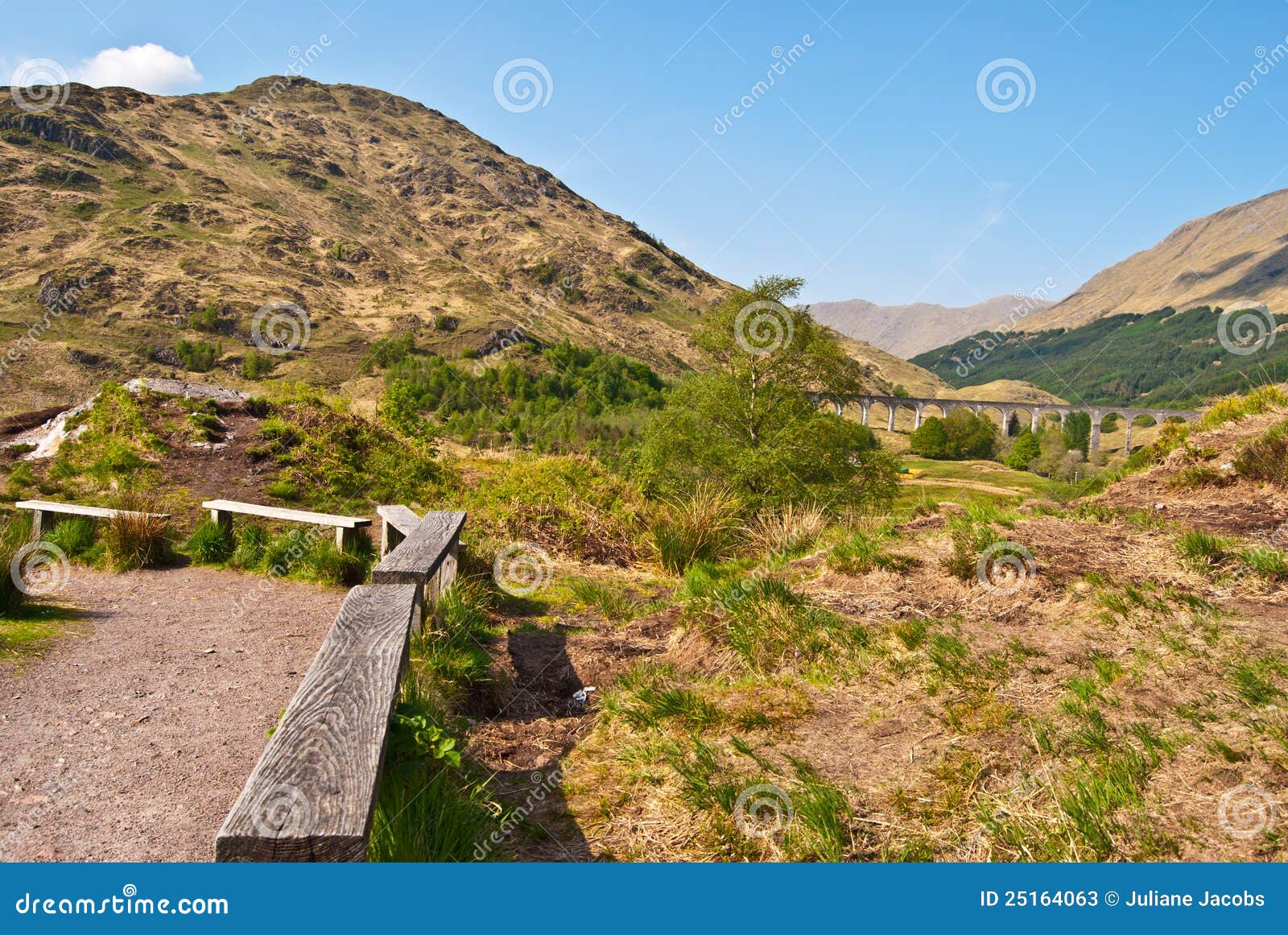 Glenfinnan Viaduct stock image. Image of isles, scenery 25164063