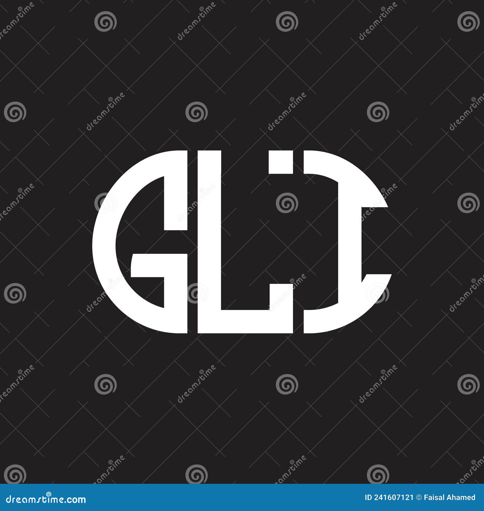 gli letter logo  on black background. gli creative initials letter logo concept. gli letter 