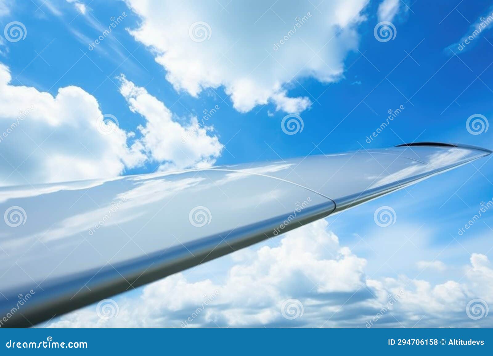 Glider Wing Closeup, Emphasizing Aerodynamics Stock Photo Image of