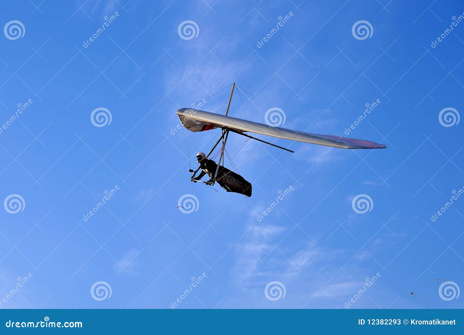 Gliding flight deltaplano stock image. Image of flight 12382293