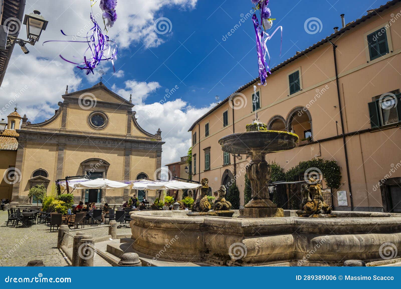 A Glimpse of the Ancient Medieval Village of Tuscania Editorial Photo ...