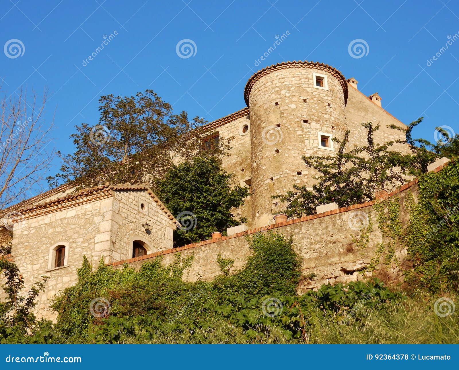 glimpse of the castle of gesualdo
