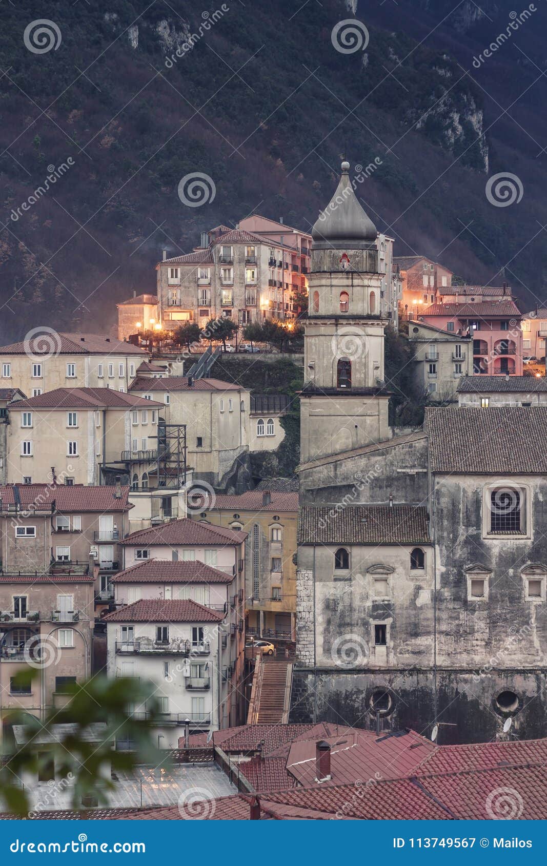 glimpse of the city of campagna in the province of salerno