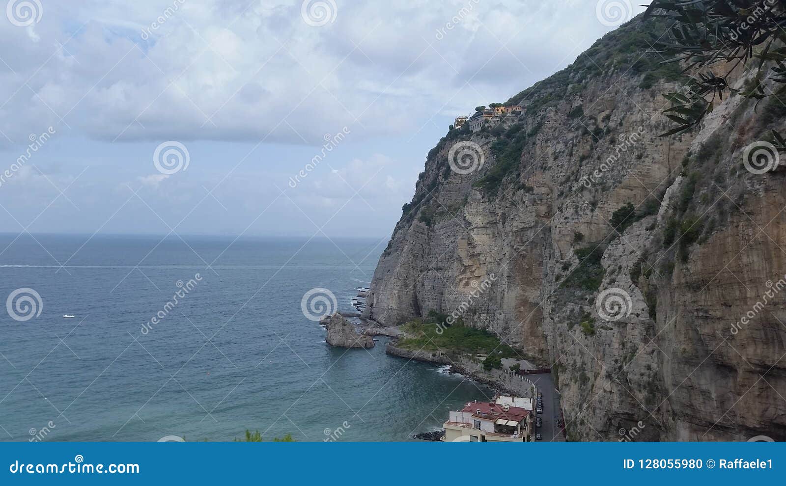 glimpse of the landscape in the city of meta di sorrento