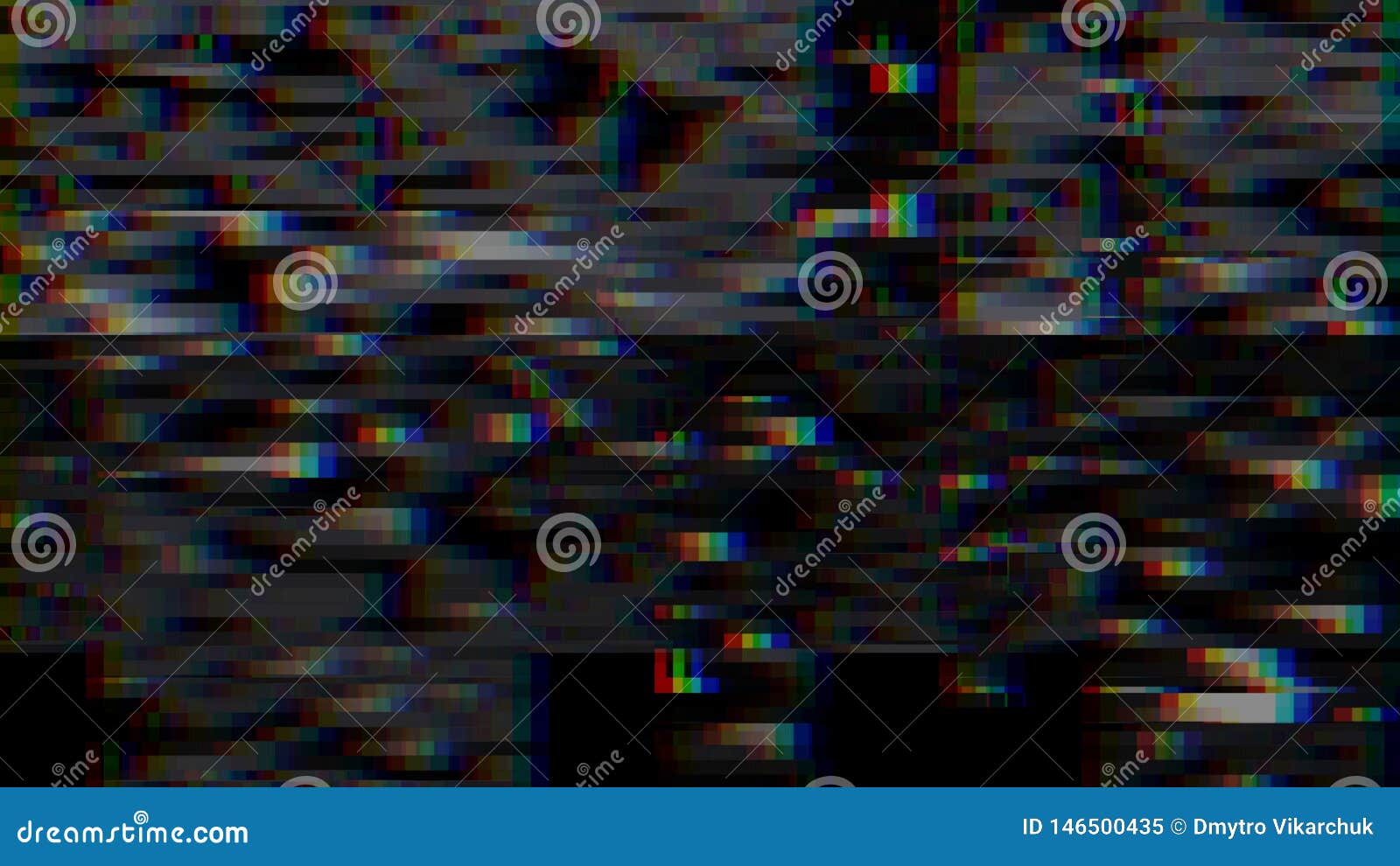 Glitch background. Unusual glitch vector backdrop. Computer screen