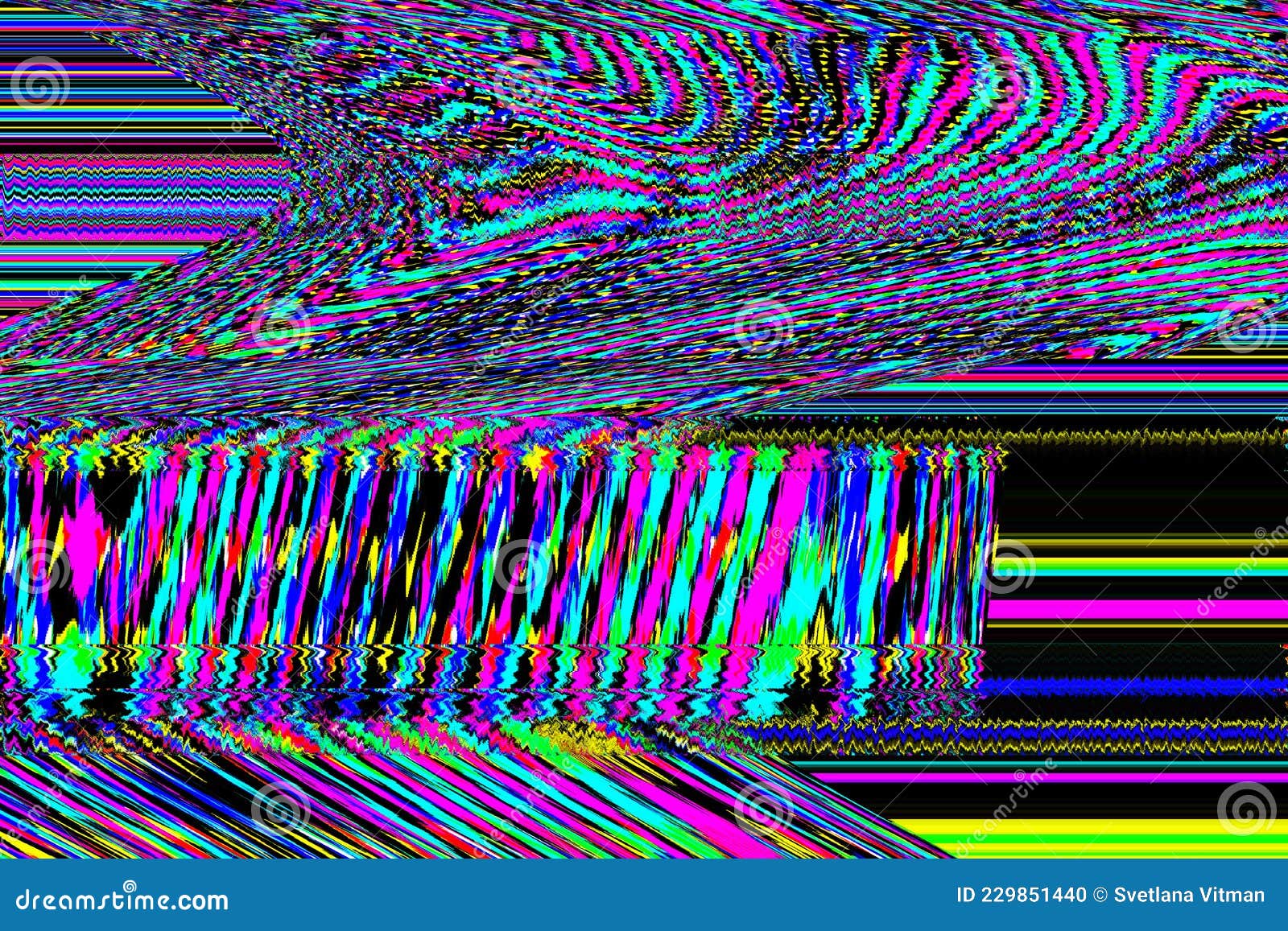 Glitch Psychedelic Background Old Tv Screen Error Digital Pixel