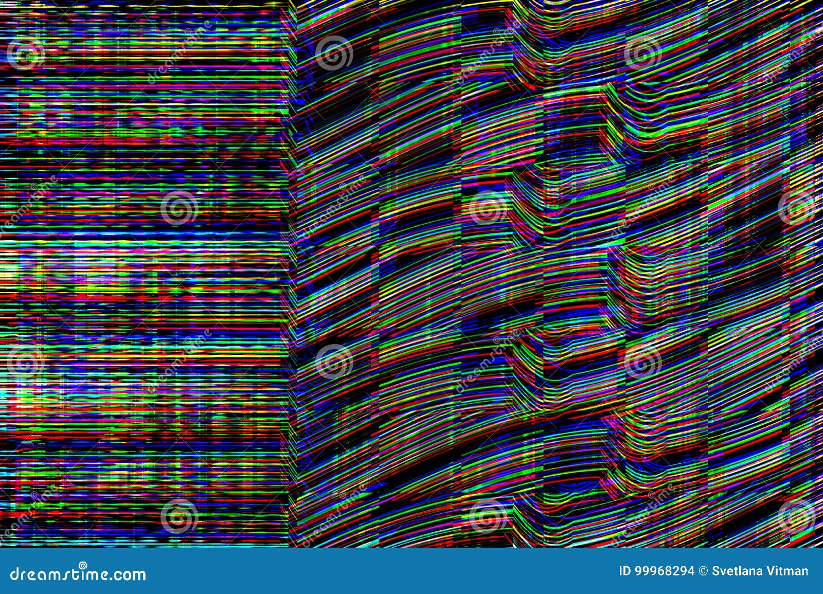 Glitch Psychedelic Background Old Tv Screen Error Digital Pixel