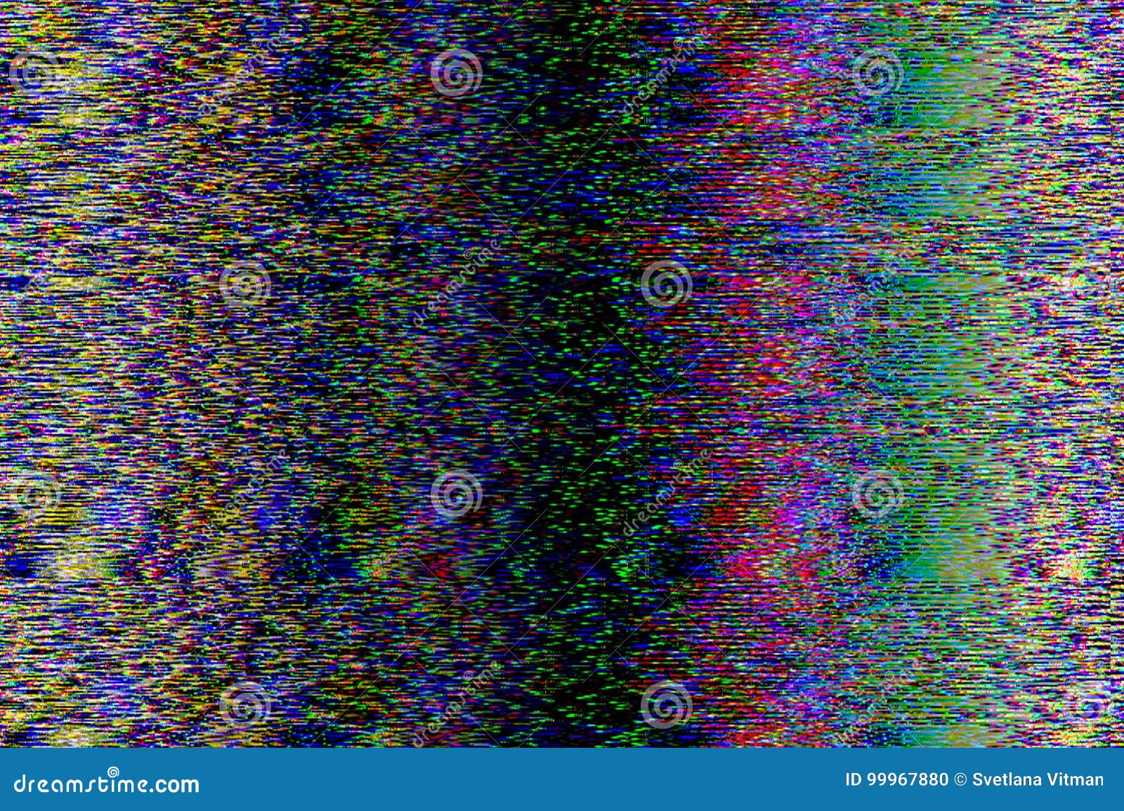 Psychedelic glitch background. Random digital error signal. Wave