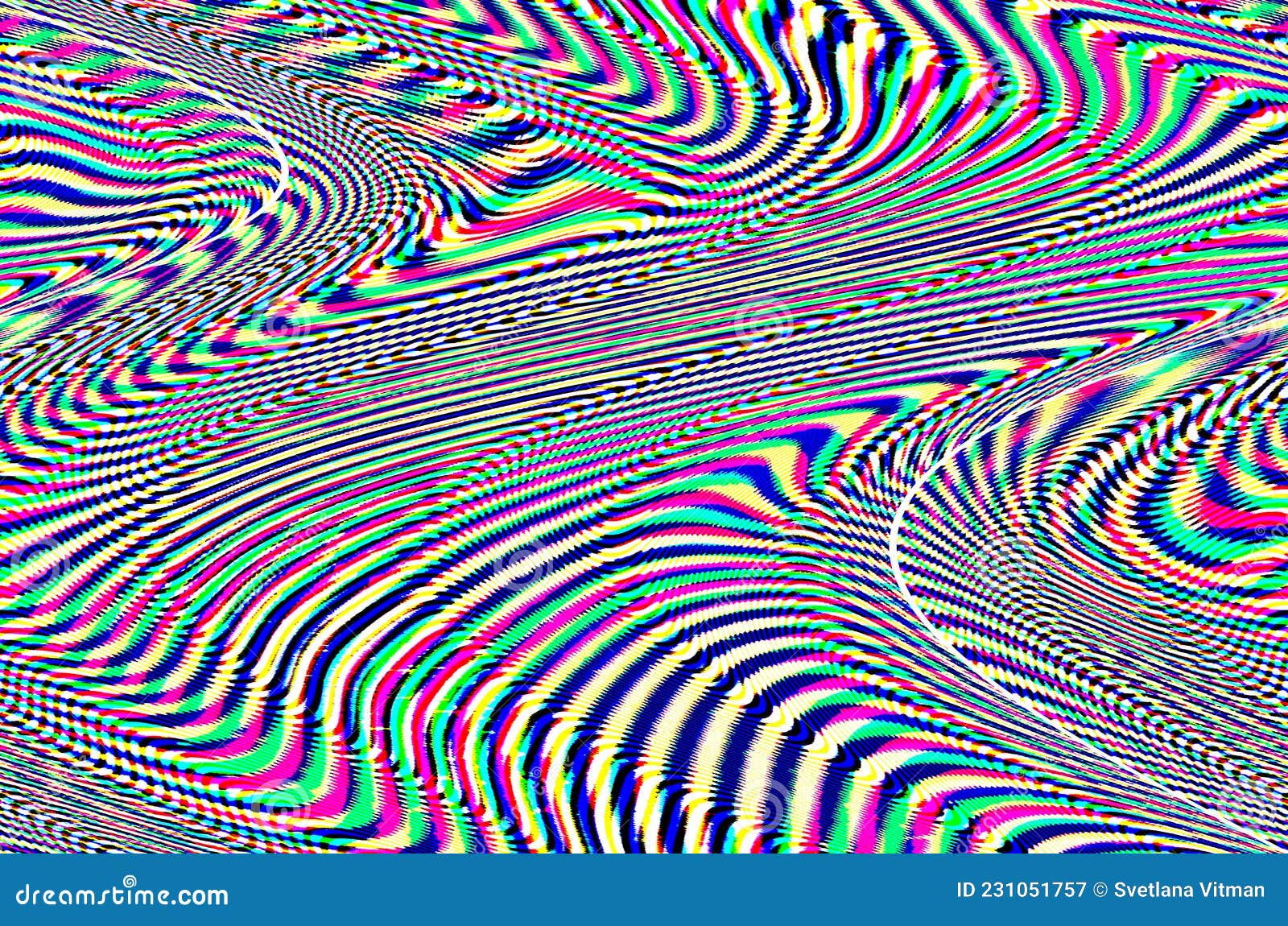 Glitch Psychedelic Background Old Tv Screen Error Digital Pixel