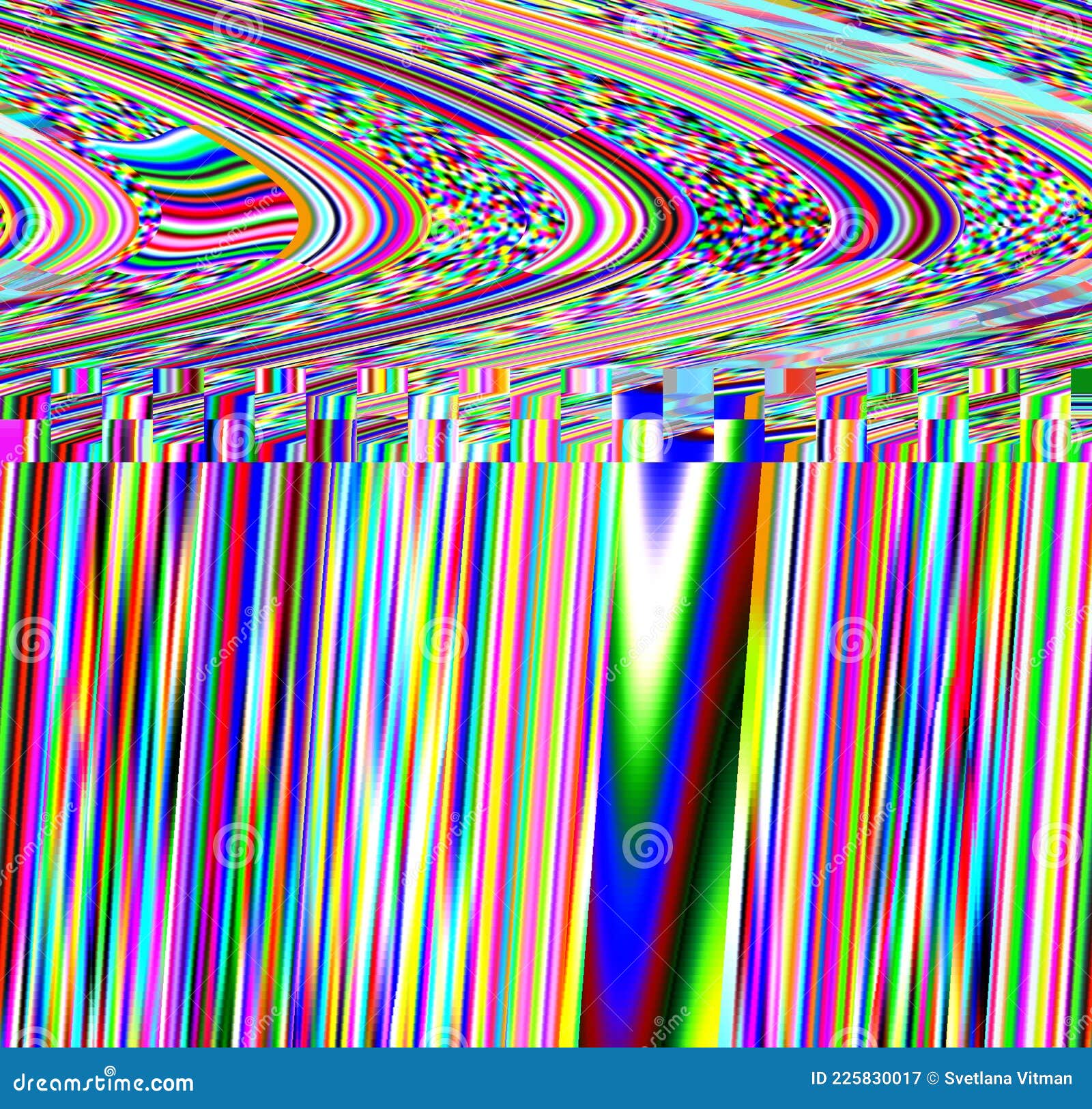 Glitch Psychedelic Background Old Tv Screen Error Digital Pixel