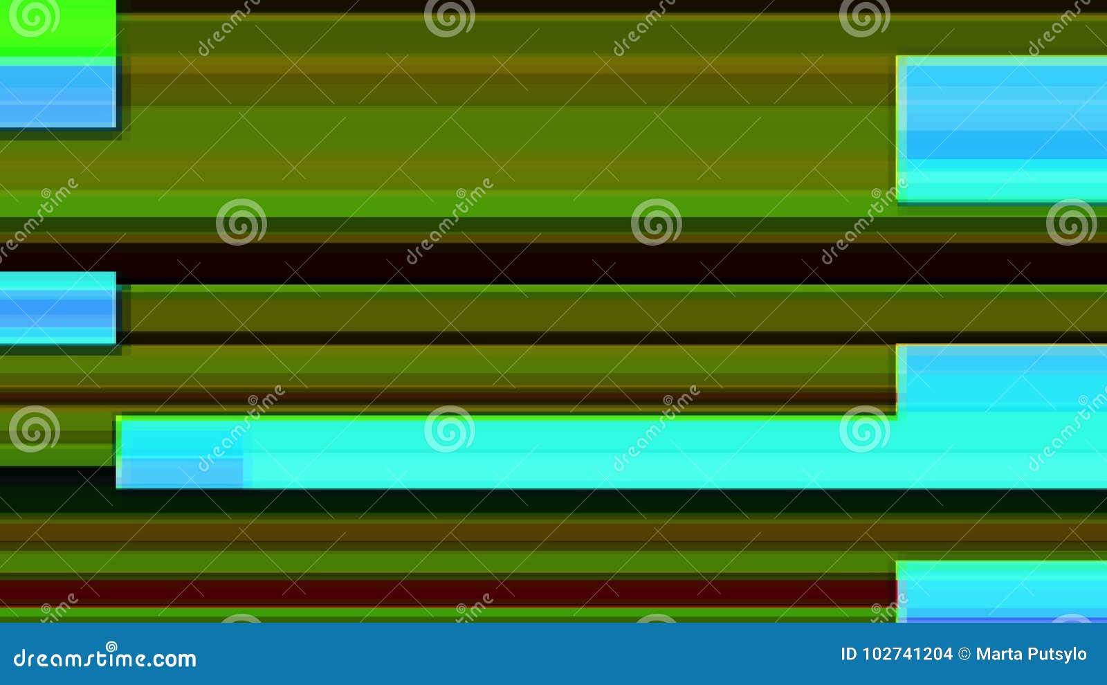 Glitch TV Screen. Colourful Stripes Stock Illustration Illustration
