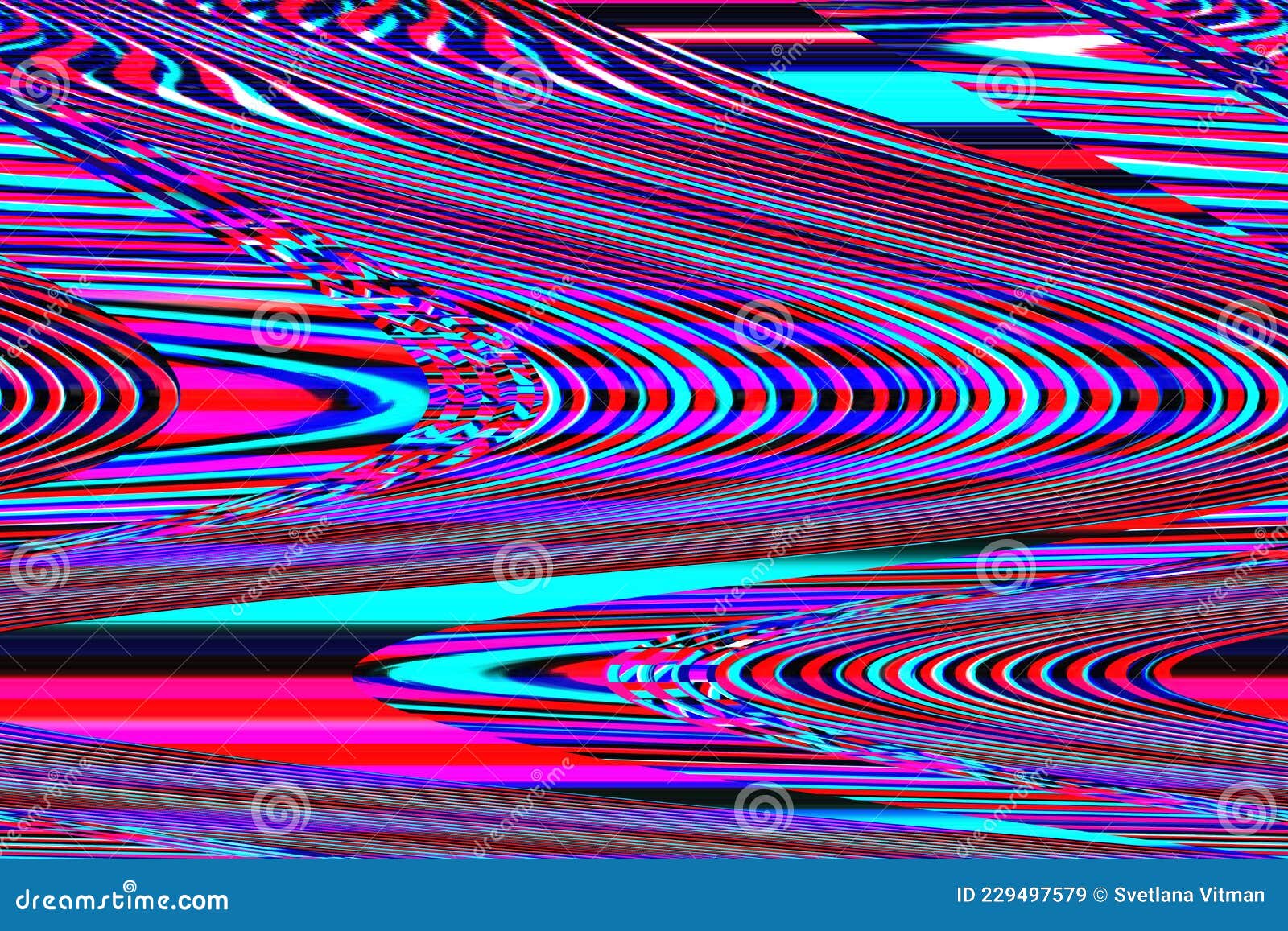 Glitch Universe Background Old TV Screen Error Digital Pixel Noise