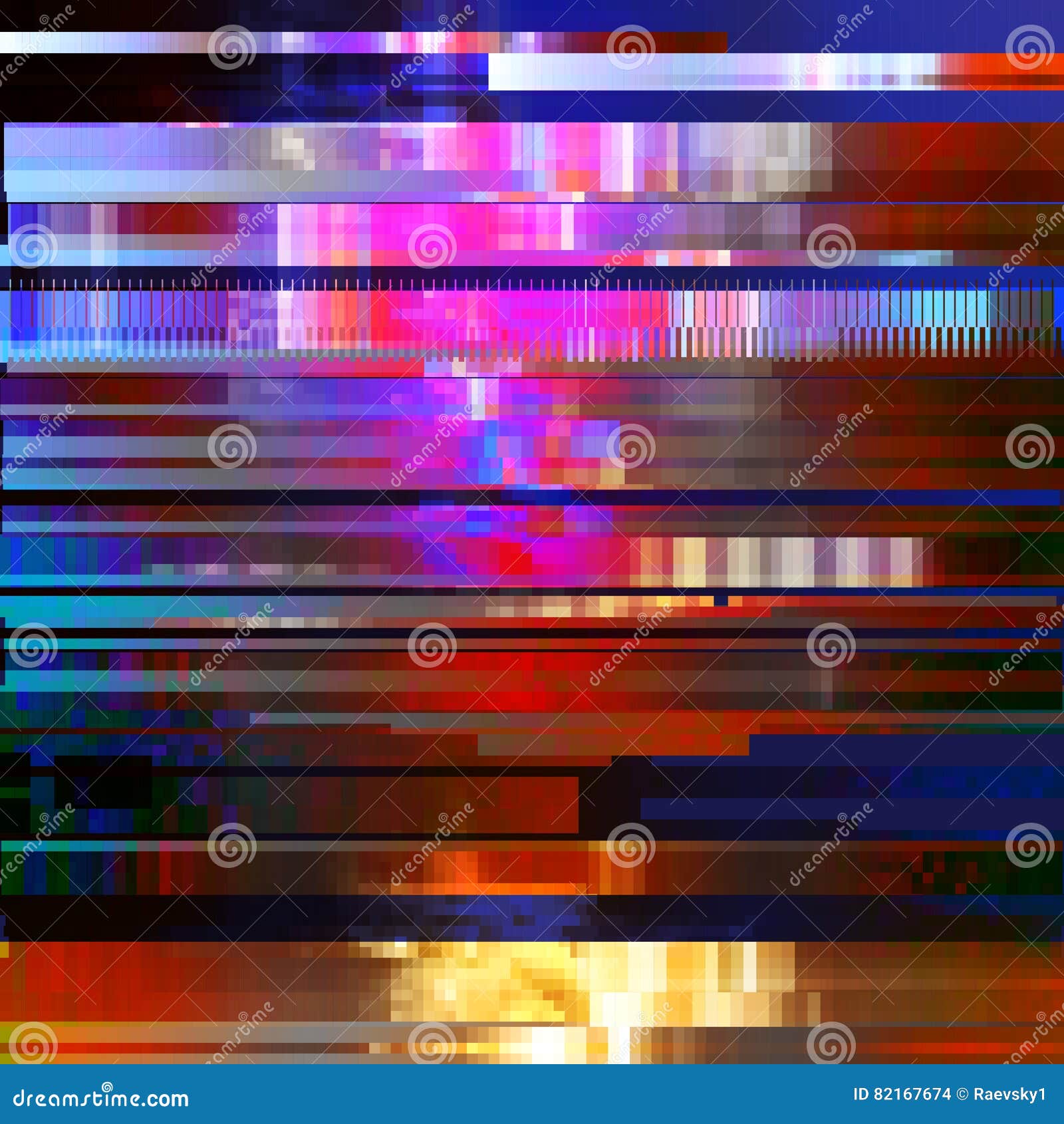 Glitched abstrakcjonistyczny wektorowy tło robić kolorowa piksel mozaika Digital gnije, sygnałowy błąd, telewizyjny fail modny. Glitched abstrakcjonistyczny wektorowy tło robić kolorowa piksel mozaika Digital gnije, sygnałowy błąd, telewizja sygnału fail Kolorowy modny projekt dla druku plakata, broszurki pokrywy, strony internetowej i innych projektów projektów,