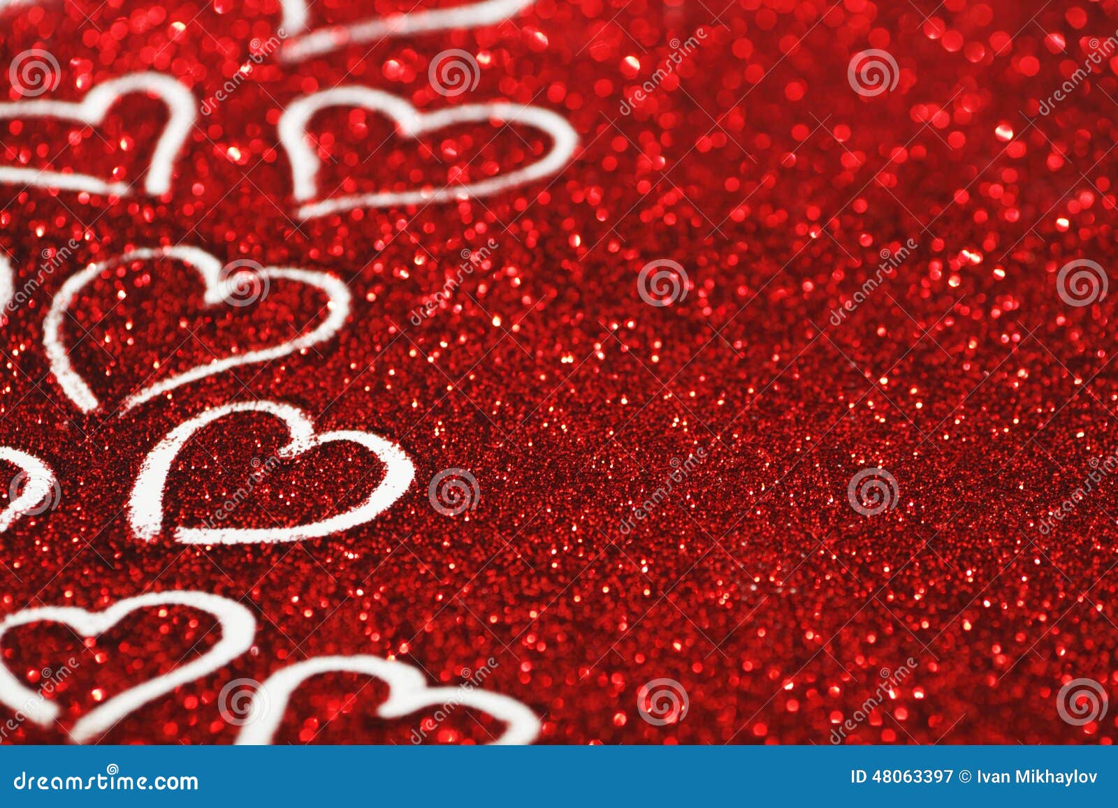 Glitter Background with Hearts Stock Image Image of background, copy