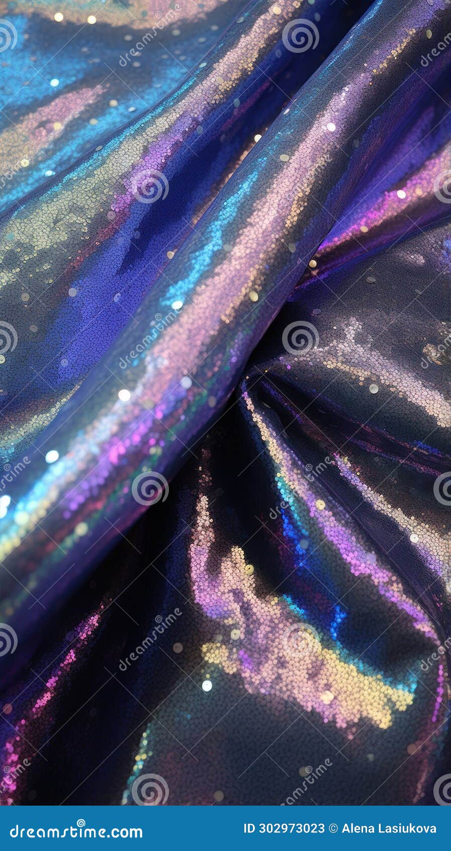 Glitter Bokeh of Satin Fabric for Background. Textile Close Up Stock