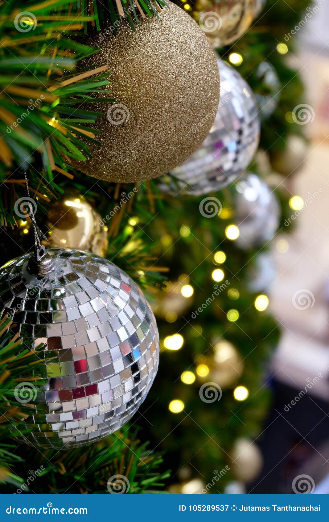 Glitter Christmas Balls stock image. Image of christmas - 105289537
