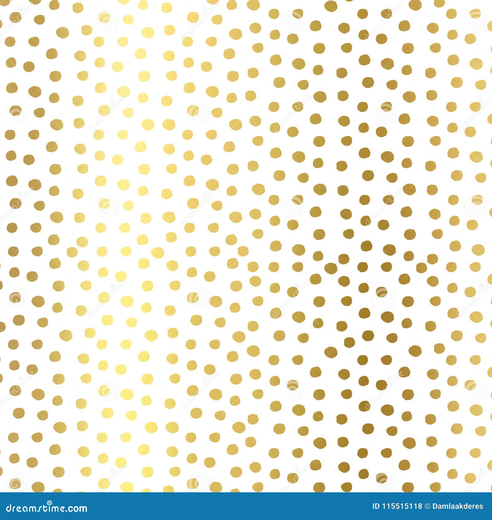 Glitter Dots Geometric on White Background, Gold Texture. Glitter Dots