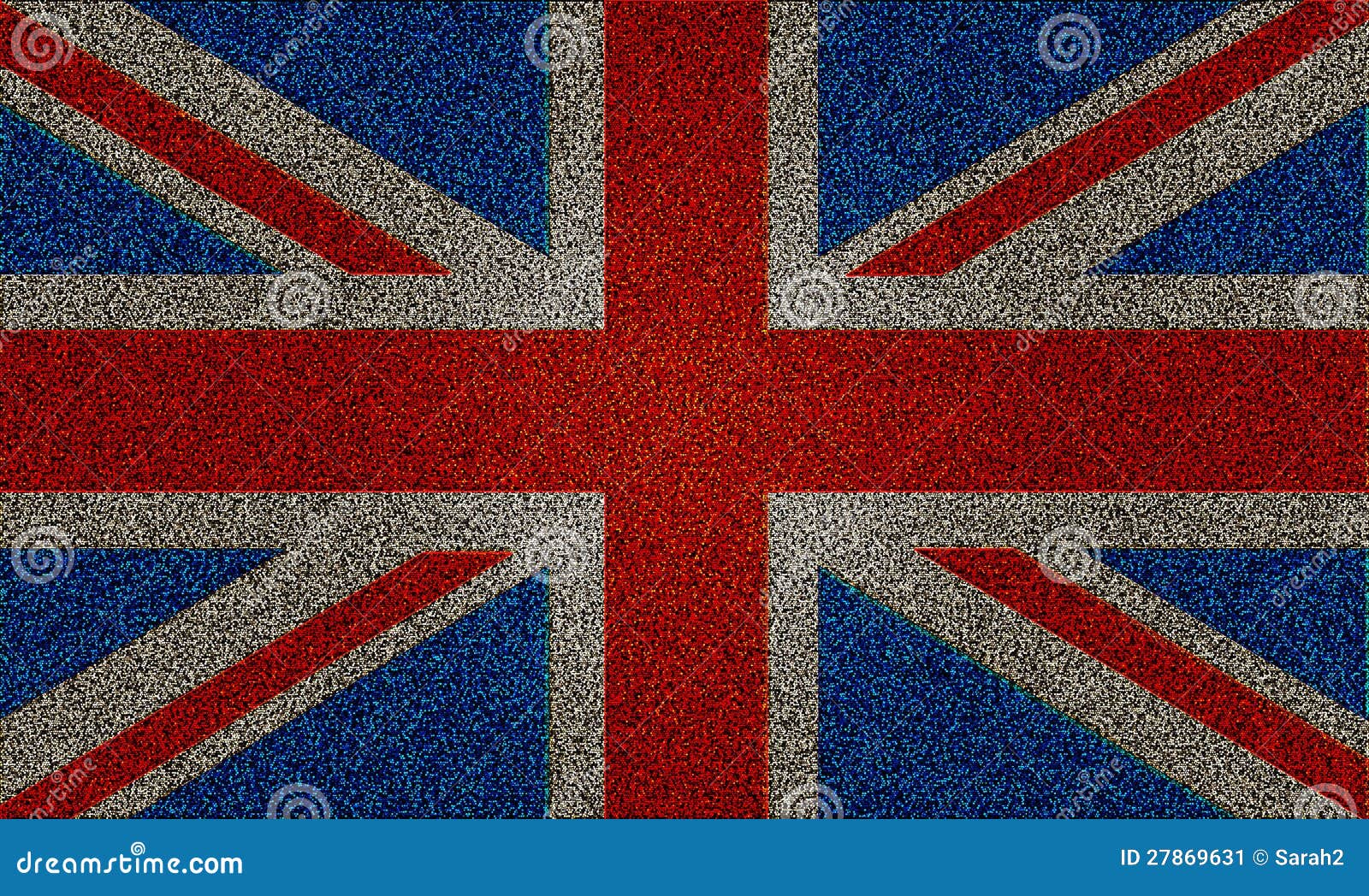 Glitter Effect Union Jack UK Flag Stock Illustration Illustration of british, shape 27869631