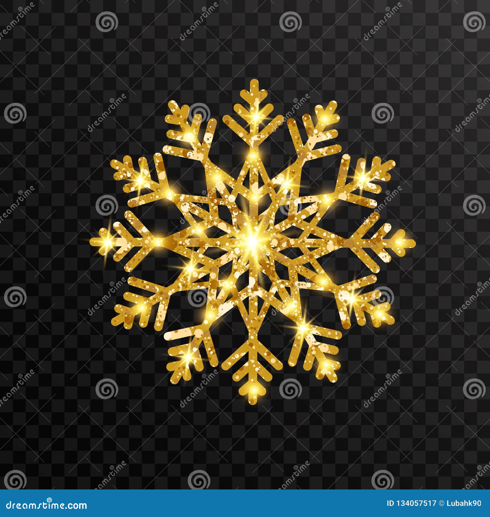 Gold Glitter Snowflakes Set On White Background Shining Snowflake With  Sparkles And Star Christmas And New