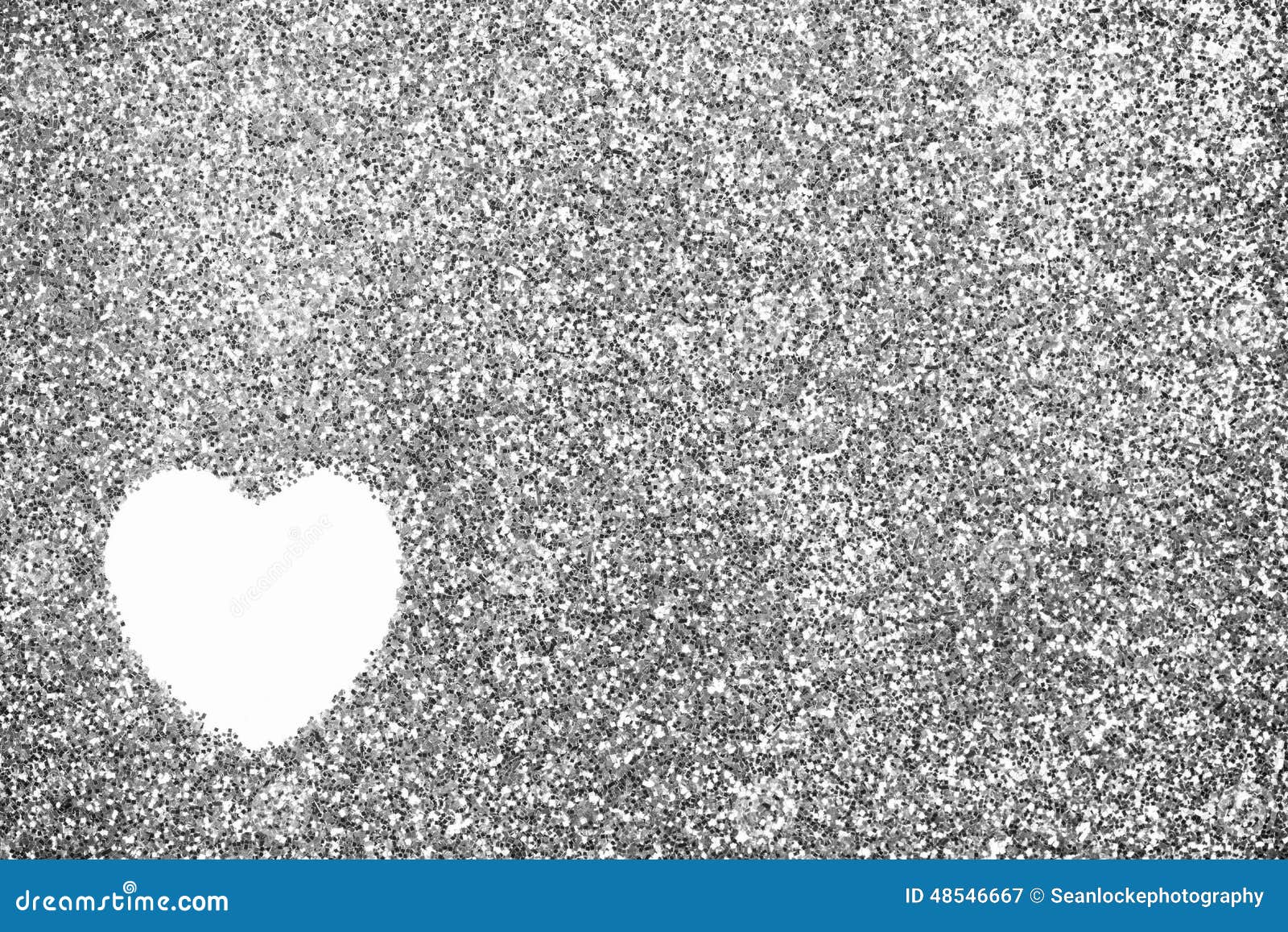 Glitter Heart Drawn in Silver Glitter Stock Image Image of copyspace, heart 48546667