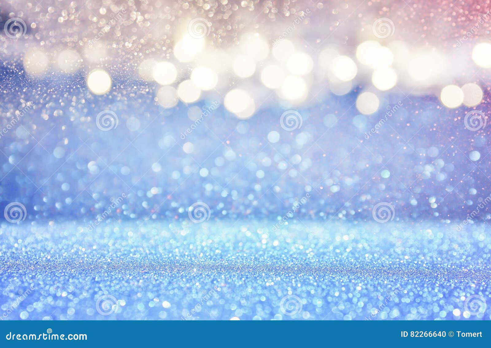 glitter light blue and silver lights background