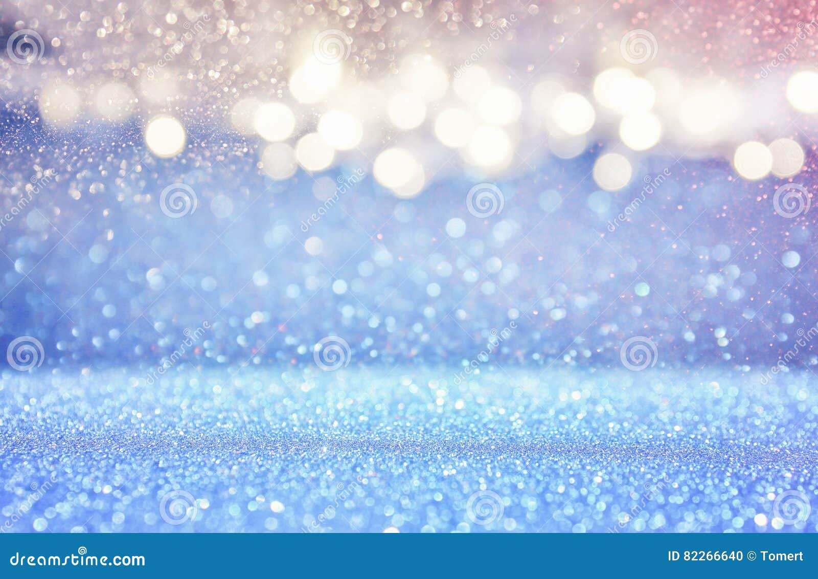 Glitter Light Blue and Silver Lights Background Stock Photo Image of