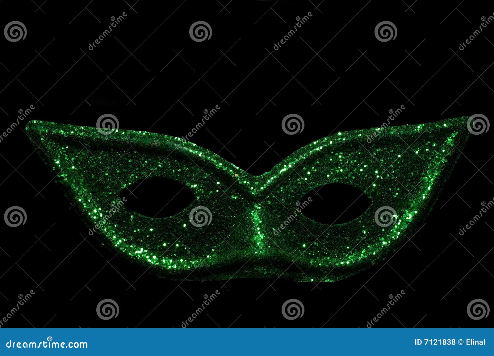 Glitter mask stock photo. Image of isolated, green, masquerade 7121838