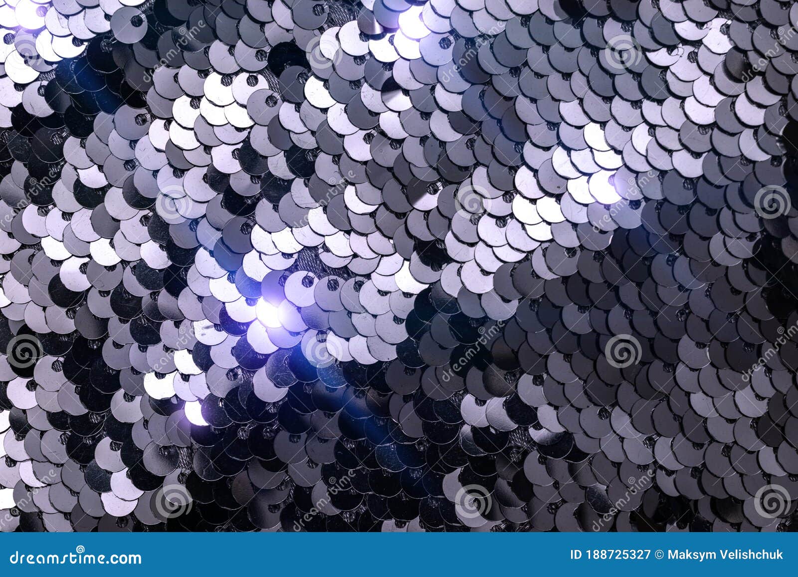 Glitter Pattern. Colorful Mermaid Sequins Isolated. Glamour Fabric